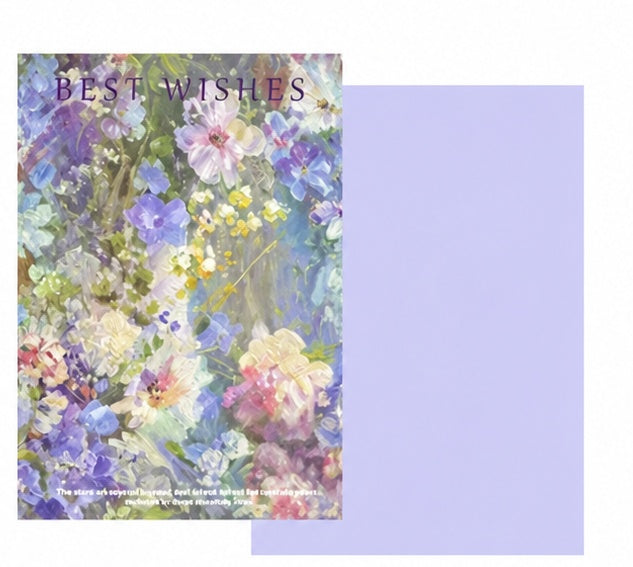 Floral Paper with Writing