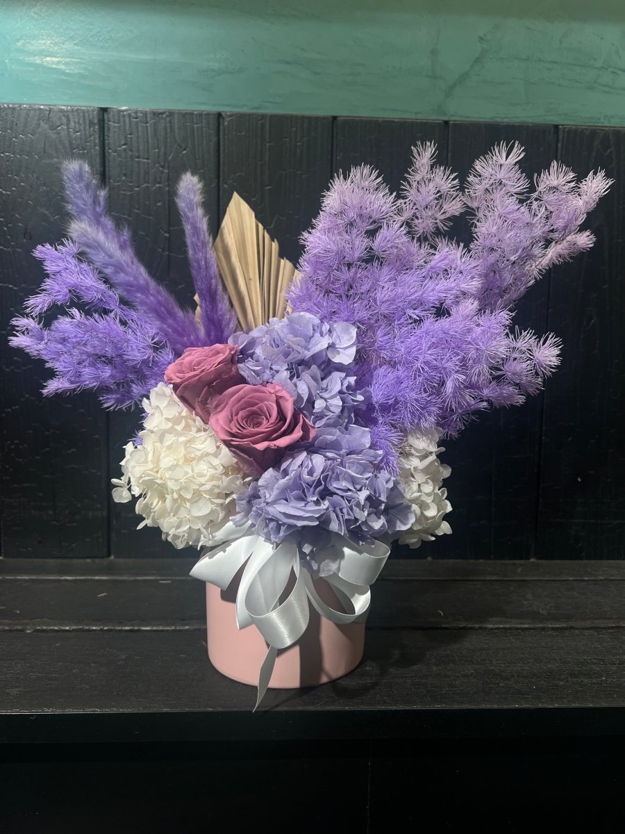 Purple Haze Preserved arrangement - ROSE &amp; CO
