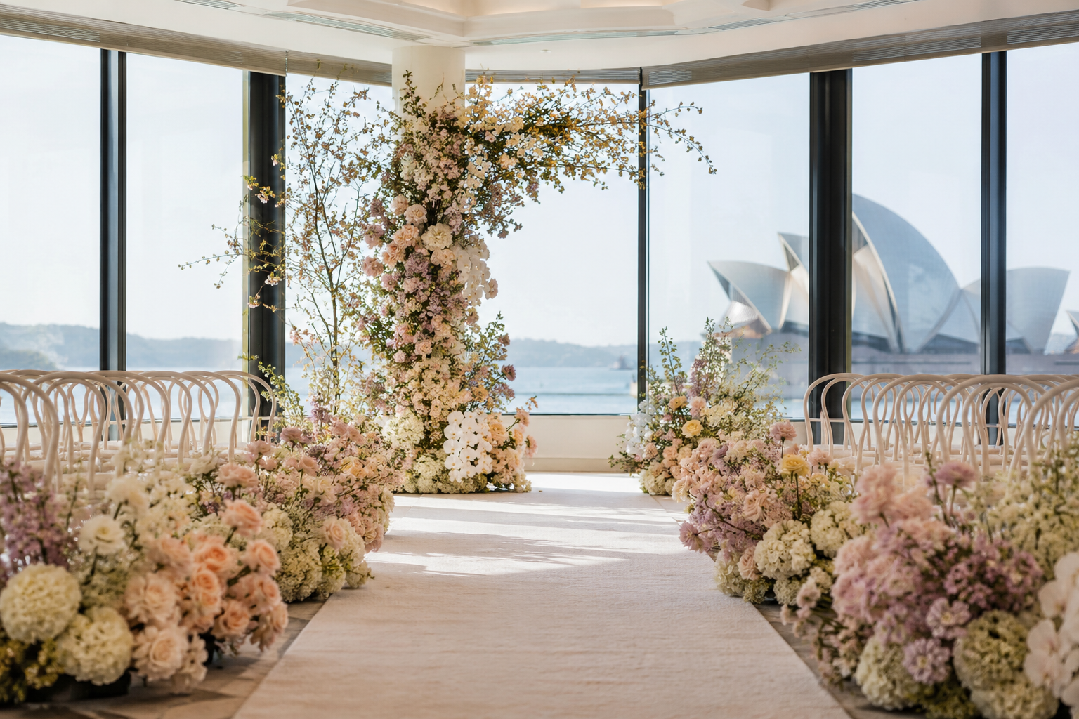 From the bouquet to the last table.